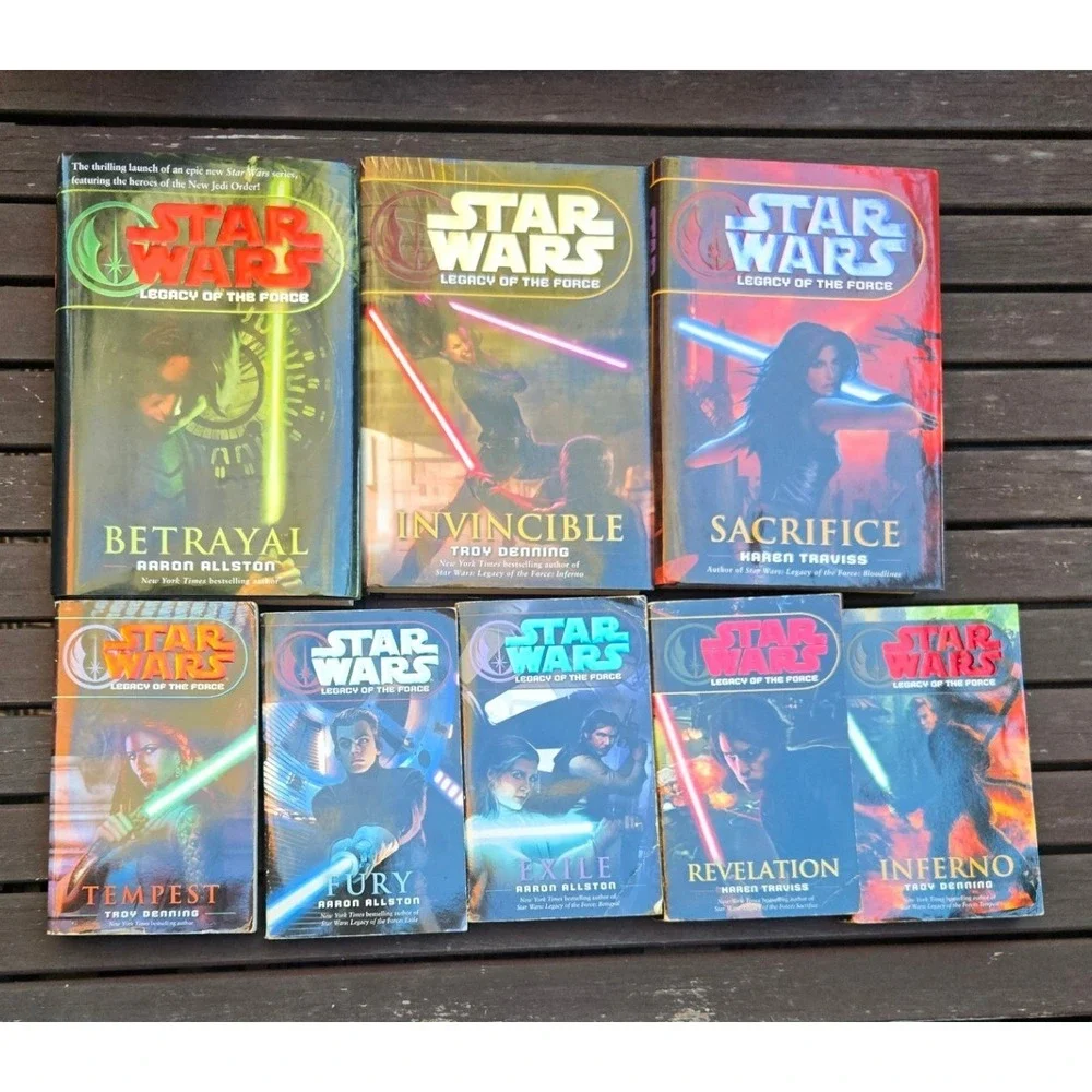 Star Wars Legacy of the Force Book Series - Lot of 7 Novels‎